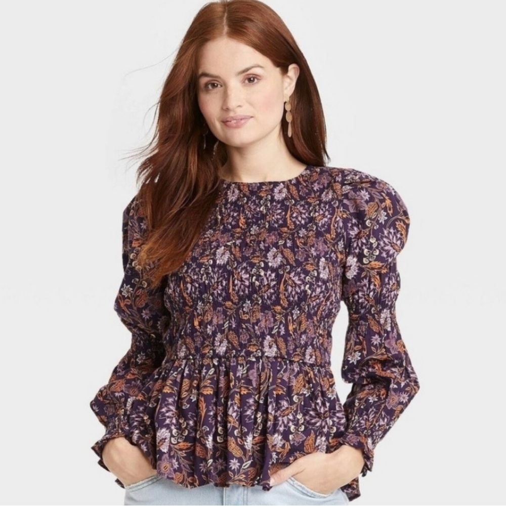 Ruched Blouse Universal Thread | XS